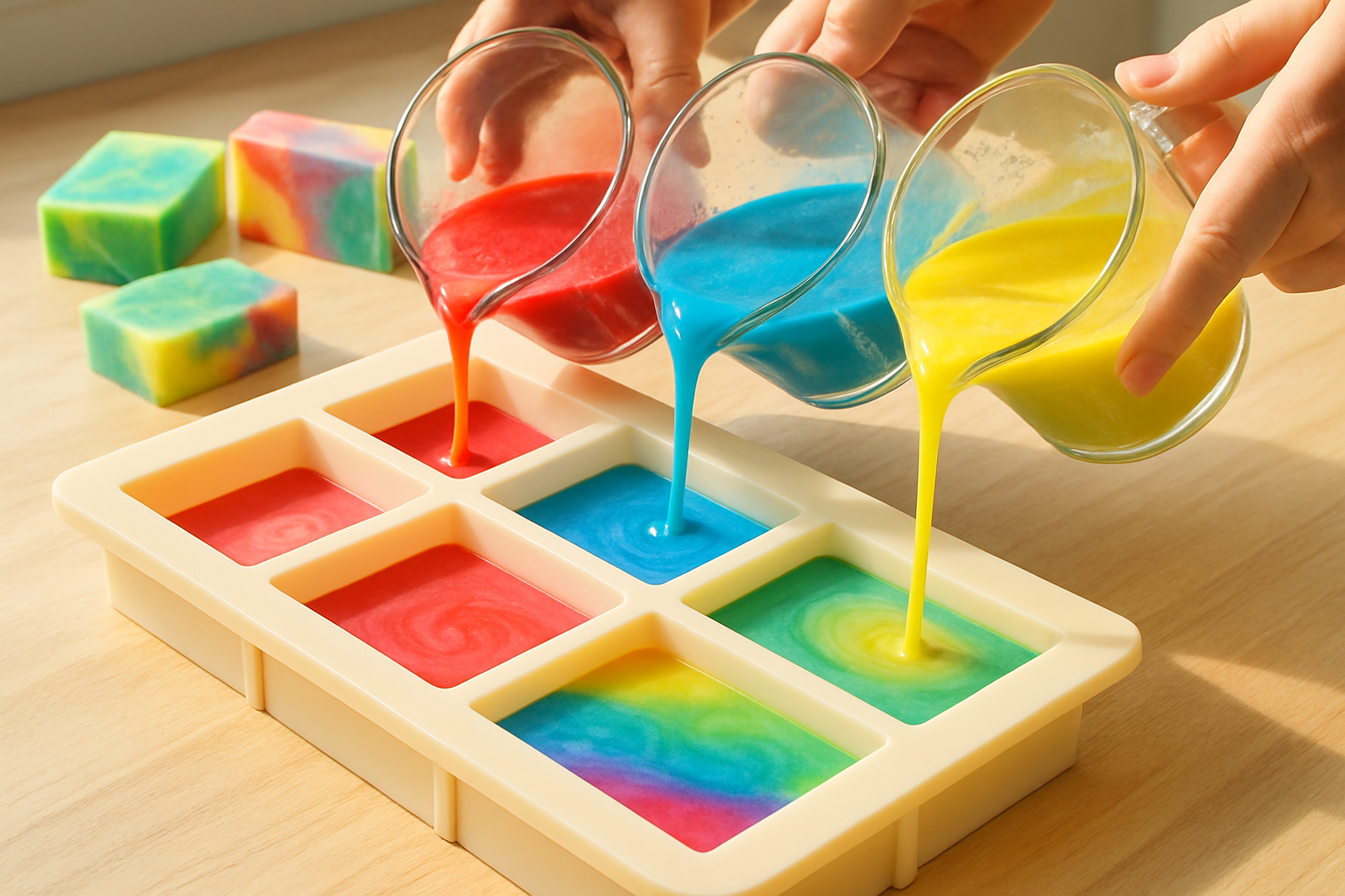 Erit döküm sabun yapımı